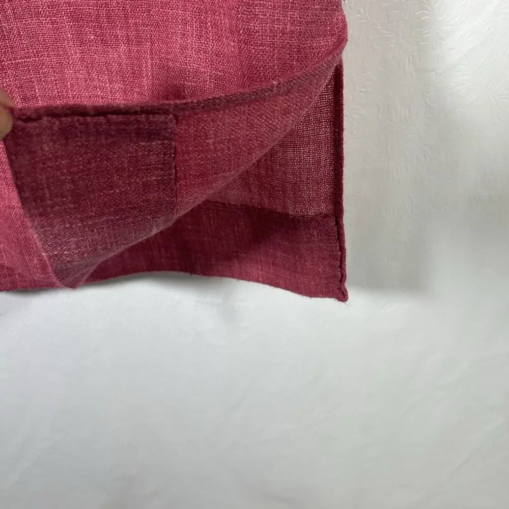 VTG Donald Davis Ireland Wool Linen Midi Tunic Shirt Dress Sz S Salmon Lagenlook - Picture 9 of 10